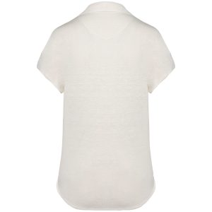 Polo Linho Senhora Decote V - Image 3