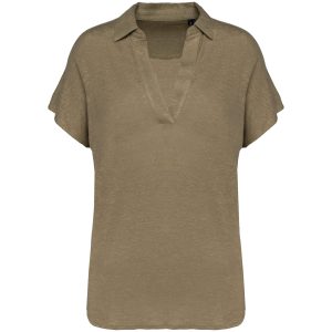 Polo Linho Senhora Decote V - Image 9